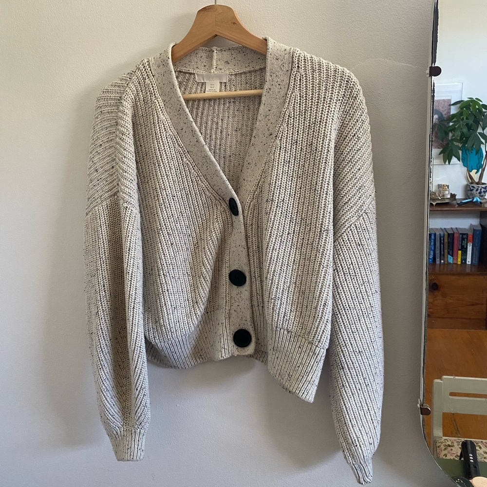 H&M boxy cropped cardigan